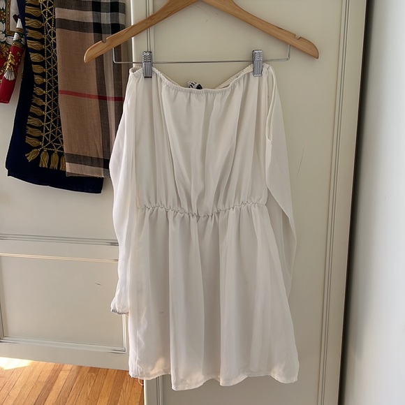 Sabo Skirt Chiffon Lightweight White  Dress - Picture 7 of 12